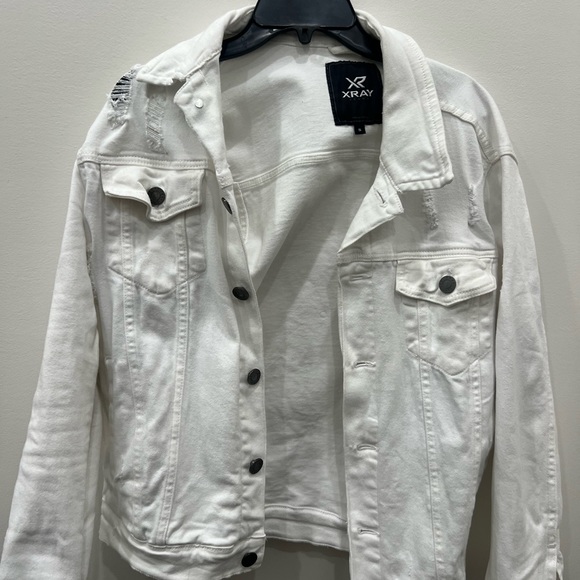 Size small white denim XRay jacket in great condition - Picture 1 of 3
